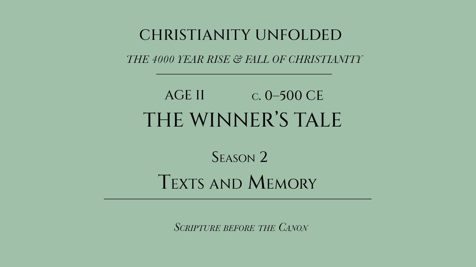Age II - The Winner's Tale